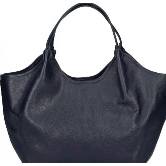 NEW TWO AMICIS switch leather bag in navy